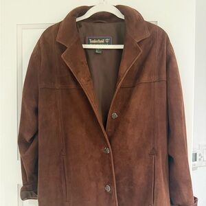 Timberland Women's Rust Brown Suede Jacket